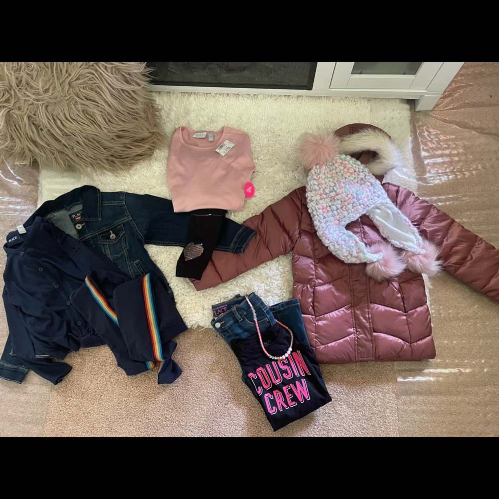 SOLD 5/6 girls outfits & coat/hat for fall/winter